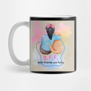 Best Friends are Furry t-shirts Mug